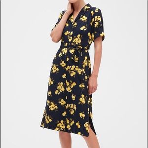 Banana Republic button down lemon dress, size 6